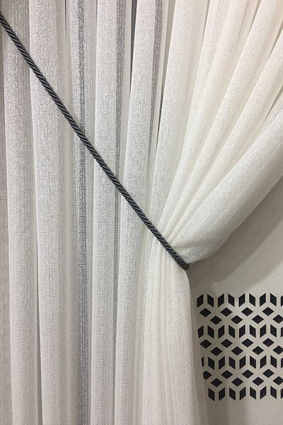Halis Ticaret 300cm Metal End Double Breasted Curtain Tulle Picking Bracket - 1 Piece Rope Cord Bracelet