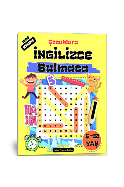 Enine Boyuna Eğitim كتاب ألغاز تعليم الكلمات الإنجليزية للأطفال