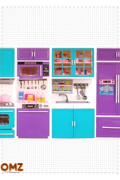 OMZ 4-Piece Kitchen Set - Frozen, Educational Girl Boy Toy Montessori
