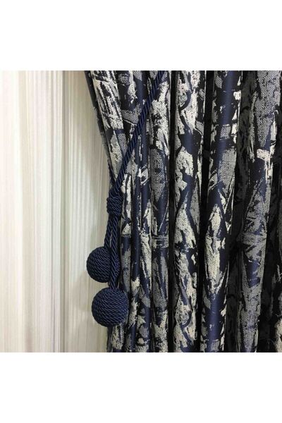 Halis Ticaret Εξάρτημα δεσίματος κουρτίνας μονό τεμάχιο με φόντο σκούρο μπλε ...