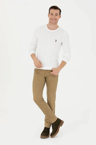 U.S. Polo Assn. Ανδρικό αθλητικό τζιν US POLO Slim Fit - Τζιν παντελόνι G081SZ080.000.1825457 Nigo 183 Light Khaki
