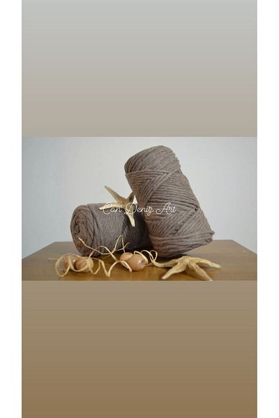 CAN DENİZ ART 250gr Περιστρεφόμενο νήμα μακραμέ μονής περιστροφής - 3mm