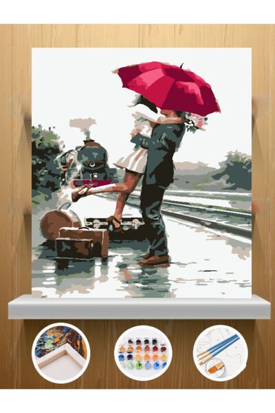 CNS HOBBY TUVAL Sayılarla Boyama Ve Hobi Seti Tuvale Gerilmiş Kasnaklı 40x50 ...