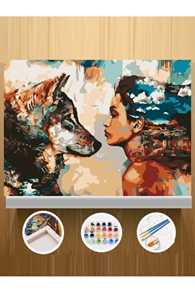 CNS HOBBY TUVAL Sayılarla Boyama Ve Hobi Seti Tuvale Gerilmiş Tablo Seti Kasn...