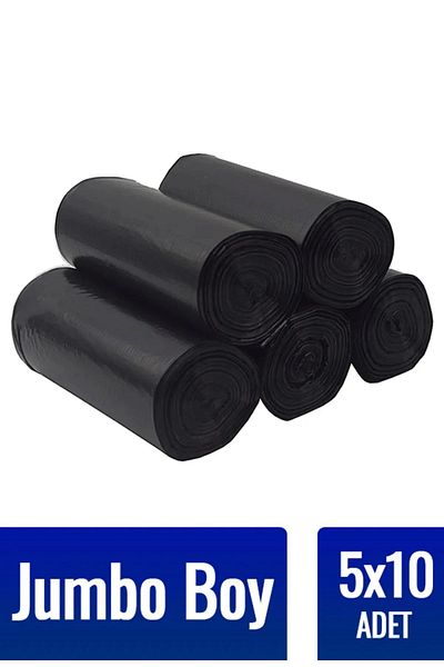 Miopack Garbage Bag Jumbo Size 10-Piece 5 Roll Thick 80X110 Garbage Bag 50 pieces