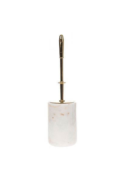 ege gross White Color Gold Detailed Toilet Brush