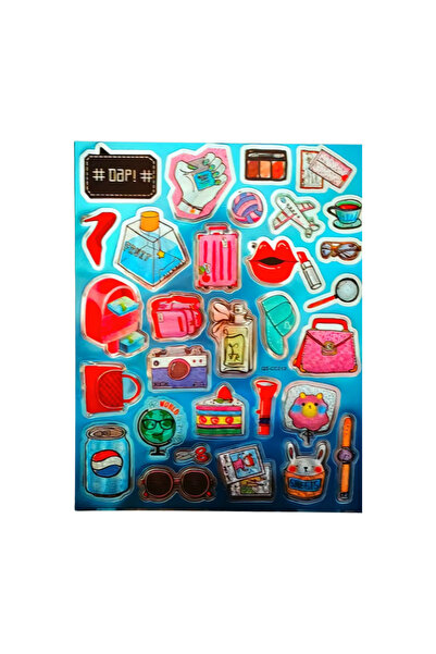 Bluoksweet 20x25cm Autocolant cu graffiti vintage, cu 3 modele, pentru copii,...