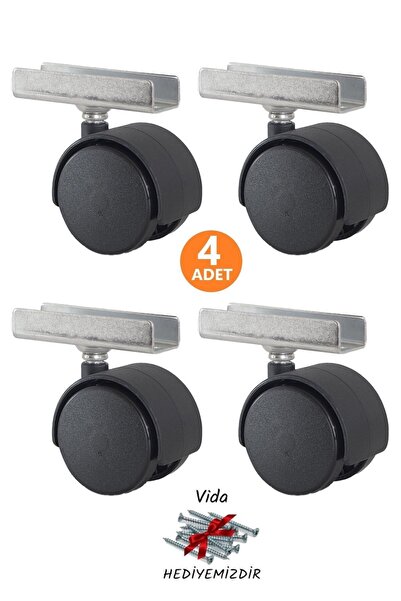 ŞENEL Yapı Market 4 Adet U Geçme Döner Tablalı 50'lik Teker Masa Dolap Sehpa ...