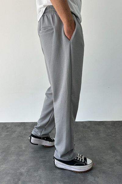 MADZEYMODA Ανδρικό τζόγκερ με καπνιστό κορδόνι Baggy Fit Baggy Fit