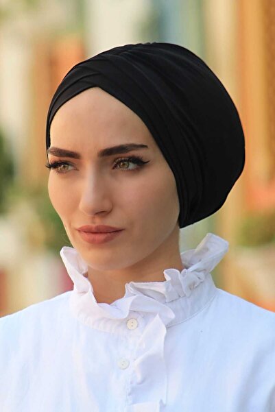 Sahra Şal Dünyası Crni hijab kupaći kostim - tri pruge, dvostran, pogodan za ...