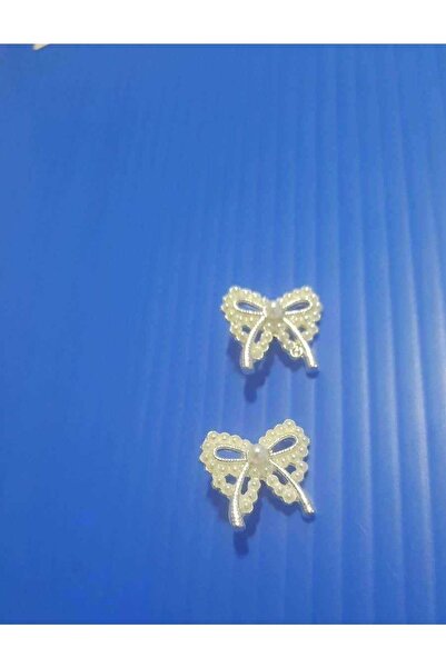 İMREN AKSESUAR ربطة عنق معدنية من اللؤلؤ مقاس 2 سم - قطعتان