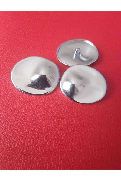 İMREN AKSESUAR 4 Cm Free Nickel Hanging Special Design Metal Button - 1 Pack 4 Pieces