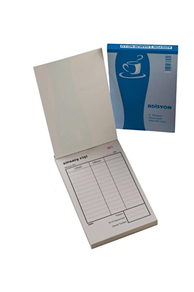 Saray Sry Tek Nüsha Adisyon Sipariş Fişi 15 x 9 Cm 40 Cilt