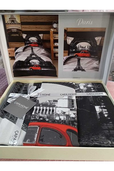 Çapa Home Single Premium Paris Model Gift Daily Divet Set 160X240