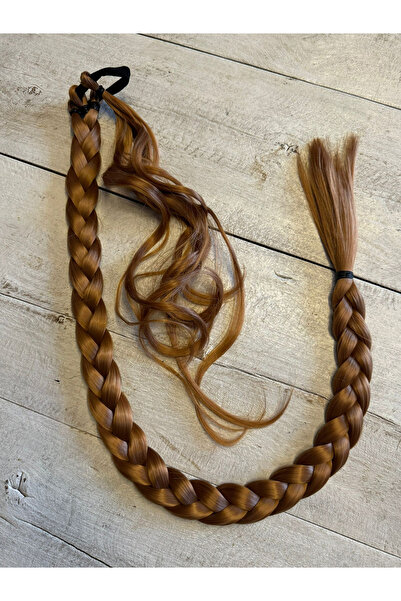 Suzan Peruk 80cm  Jumbo BOy Uzun Lastikli Örgü At kuyruğu saç ÇOK RENK SEÇENE...