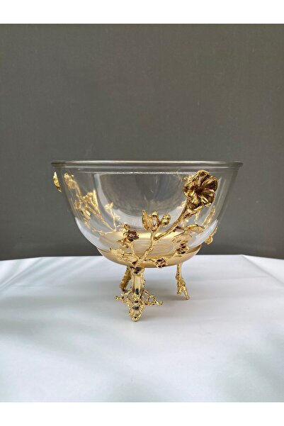 Genel Markalar JAPON GÜL MODEL GOLD RENK SALATA KASESİ-MEYVELİK