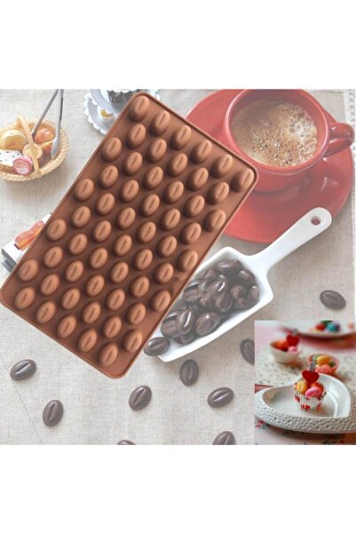Jet's Home قالب شوكولاتة من السيليكون بنمط حبوب القهوة