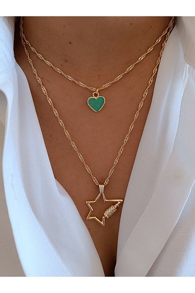 banunun takı tasarımı Set of 2 Necklaces
