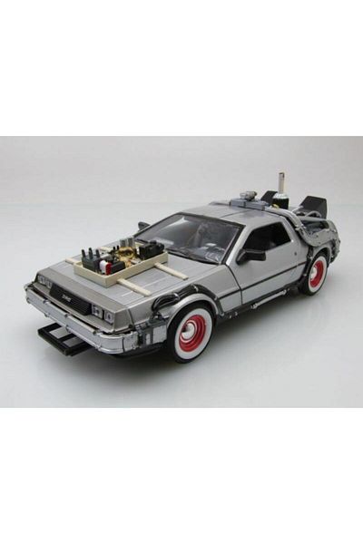 PeriYedi لعبة Scntoys Back The Future III نموذج سيارة العودة إلى المستقبل سيارة 3 نموذج سيارة كلاسيكية