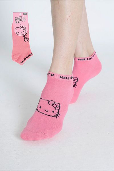 Hello Kitty Pink Patterned Short Socks - ROZ-88/1