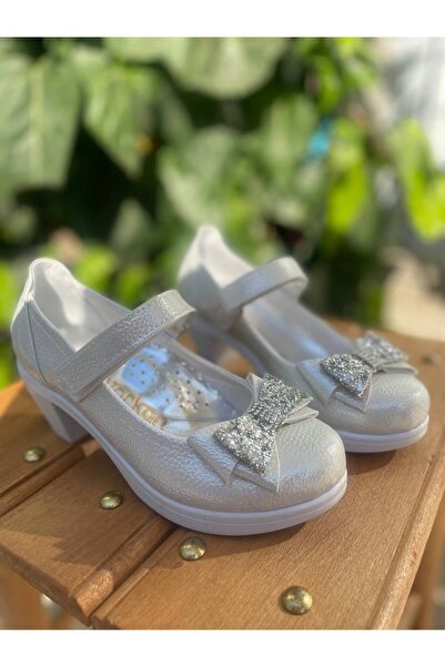 SAYUKER SHOP Silver Orthopedic Heeled Shoes for Girls
