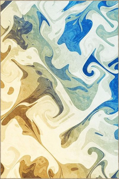 Rugs Modern Halı قاعدة منسوجة حديثة منقوشة بألوان الباستيل وسجاد قابل للغسل m...