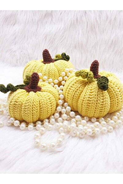 HAPPY HANDMADE Aneler Günü Hediyesi/3lü Dekorasyon Kabak Aksesuar Ev Dekor Ür...