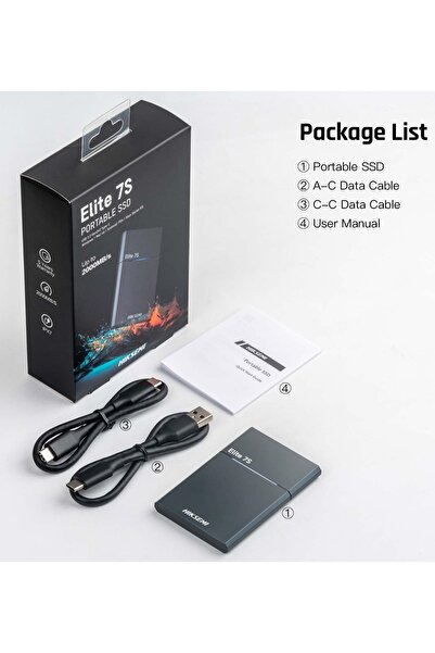 Hiksemi Elite 7S 1TB - 2000MB/s Portable SSD