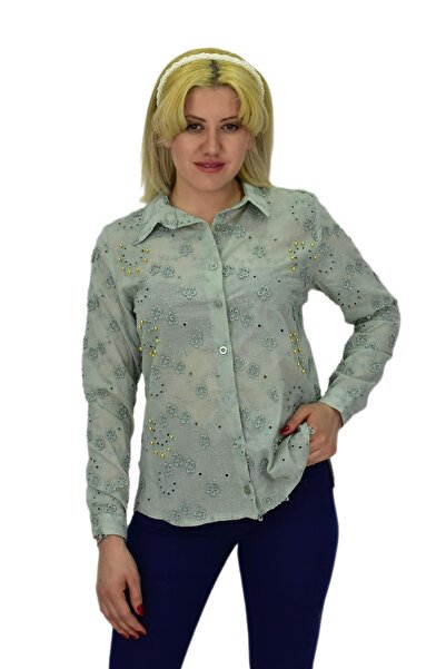 HİSSET Sa kamenim detaljima Broderija Paket ženskih bluza - BGL-ST03720