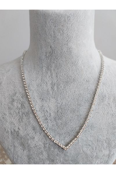BTLBijuteri Vip Women's Evening Dress and Wedding Dress Necklace Set - Waterway, Stone Detailed