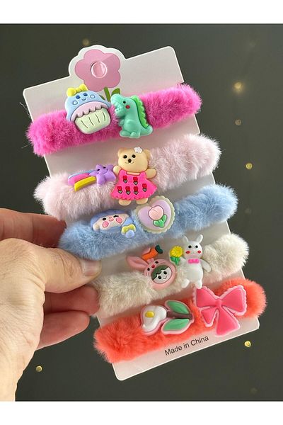 Chocuk Large Plush Set of Five Rubber Buckles