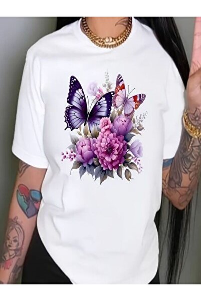 classy moda Tricou Single Jersey - Tricou cu mânecă scurtă, cu decolteu tripl...