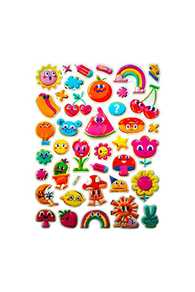 Bluoksweet 25x20 cm Dimensiune mare - Model în relief-17 Autocolante pentru t...