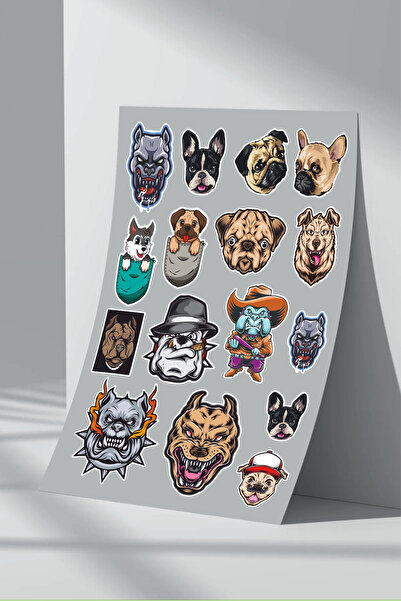 Sticker Market Set de autocolante pentru câini în 11 pași