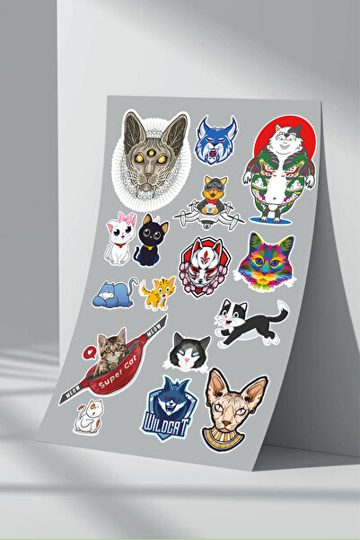 Sticker Market Set de 7 autocolante pentru pisici