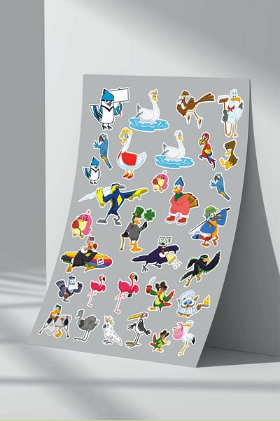 Sticker Market Set de autocolante Heroes Cute - 13 de modele