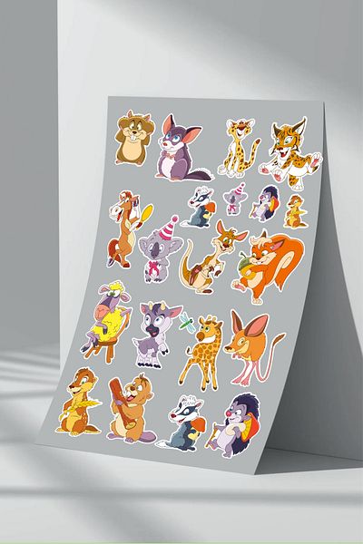 Sticker Market Set de autocolante Heroes Cute - 11 modele