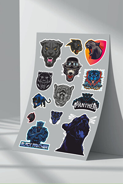 Sticker Market Set de autocolante cu model Panther - Pachet de 1