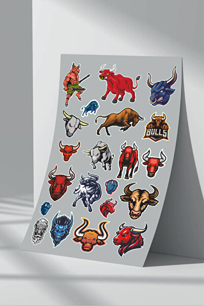 Sticker Market Set de autocolante Bull - 5 bucăți