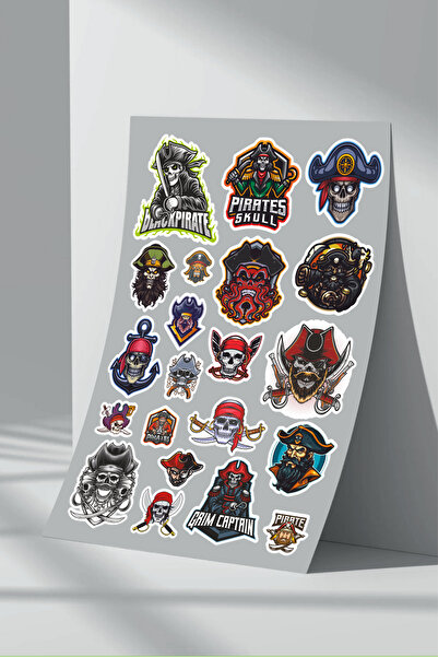 Sticker Market Set de autocolante Pirate Skull - Pachet de 2