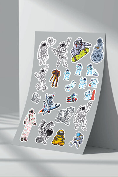Sticker Market Set de autocolante pentru astronauți spațiali - 14 bucăți