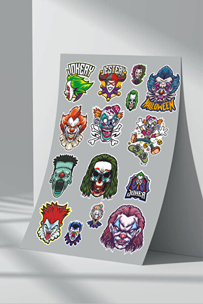 Sticker Market Set de autocolante cu clovn - pachet de 2
