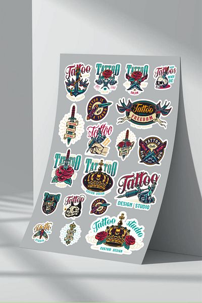 Sticker Market Set de autocolante pentru tatuaje - primul Pachet