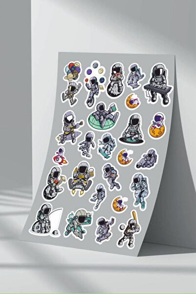 Sticker Market Set de autocolante pentru astronauți spațiali - 25 de modele
