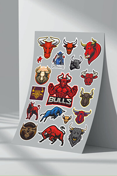 Sticker Market Set de autocolante Bull - Set de 4