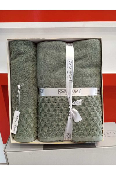 Çapa Home Gift Daily Door Premium Cotton Head and Bathroom Towel Set