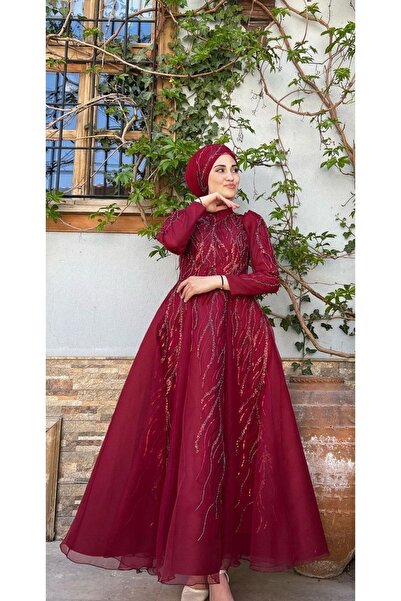 GÜZELLER Çalıkuşu Bilek Boy Nişanlık Abiye Söz Isteme Elbisesi