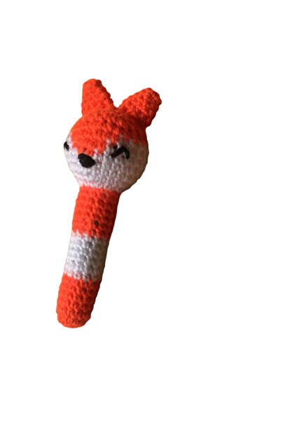 Be Cat FOX CATNIP TOOTH CRASPING CAT, DOG ORANGE, WHITE