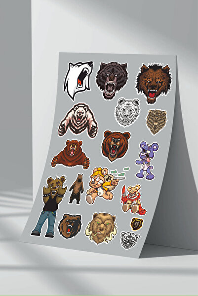 Sticker Market Set de autocolante Urs Urs - Pachet de 3
