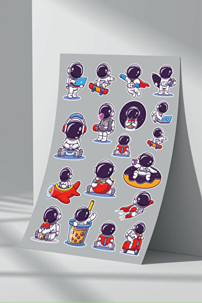 Sticker Market Set de autocolante drăguț astronaut